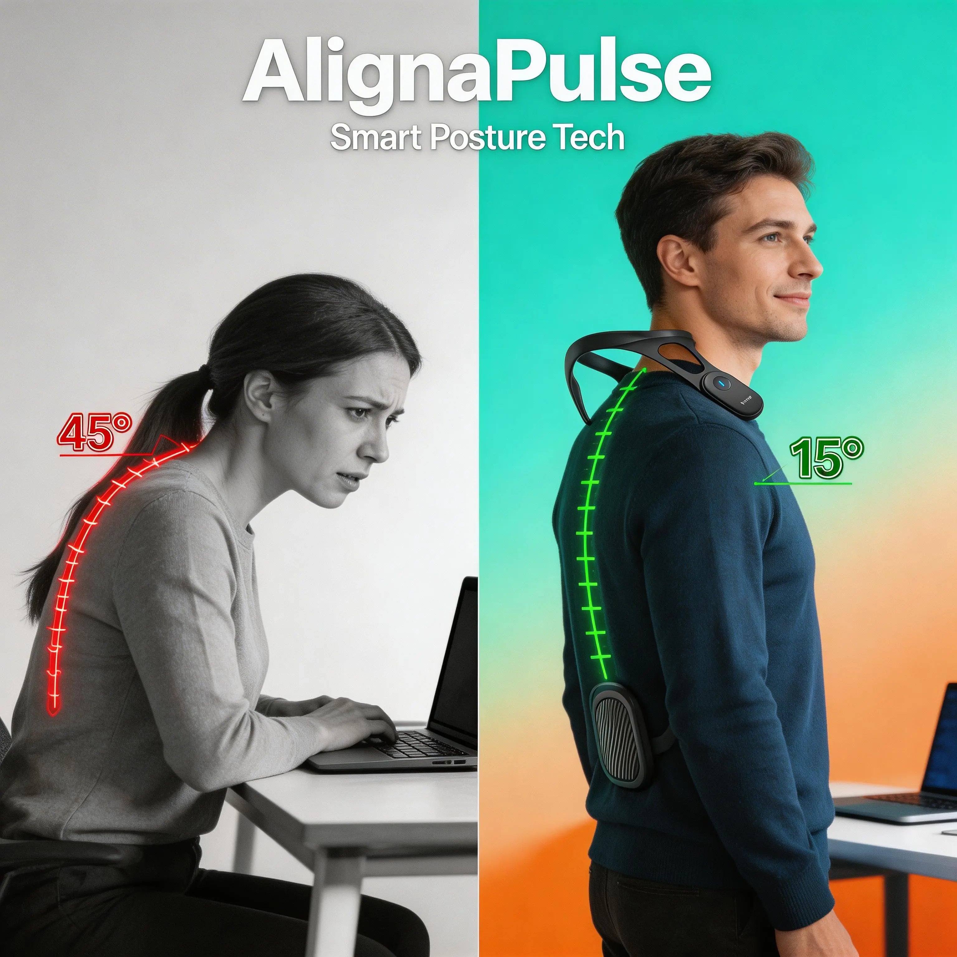 AlignaPulse Smart Posture Trainer Alignapulse